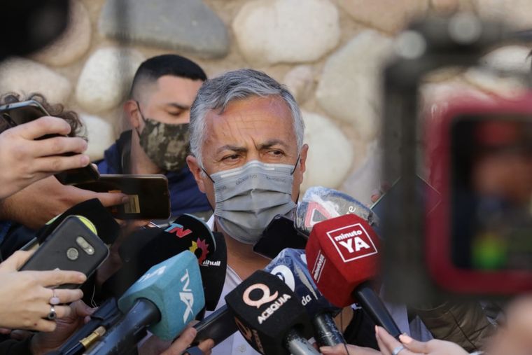 Cornejo estuvo en la sala de audiencias y se tomó varios minutos para hablar con la prensa. Imagen ilustrativa Foto: Maximiliano Ríos.