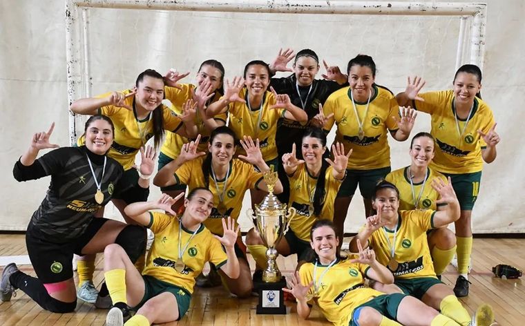 Cementista, el rey absoluto del futsal femenino en Mendoza.
