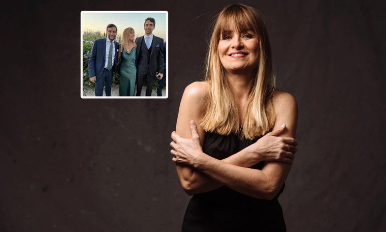 FELIZ. LOS HIJOS MAYORES DE GABRIELA SE CASARON RECIENTEMENTE.