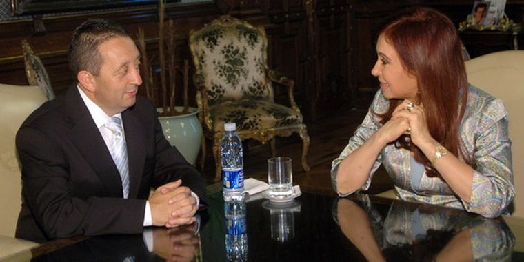 Jaque estuvo dos veces con Cristina ayer. Foto: NA