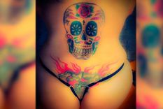 ¿quien es la mediatica que mostro sus tatuajes con hilo dental?