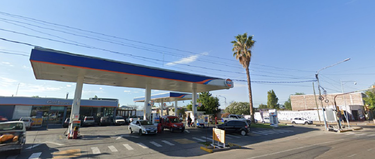 Estación de Servicio de calle Bruno Morón y Maza, Maipú Foto: Google Maps