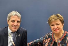 En el marco del G20, el ministro de Economía, Luis Caputo se reunió con la directora Gerente del Fondo Monetario Internacional (FMI), Kristalina Georgieva. Foto: X de @KGeorgieva