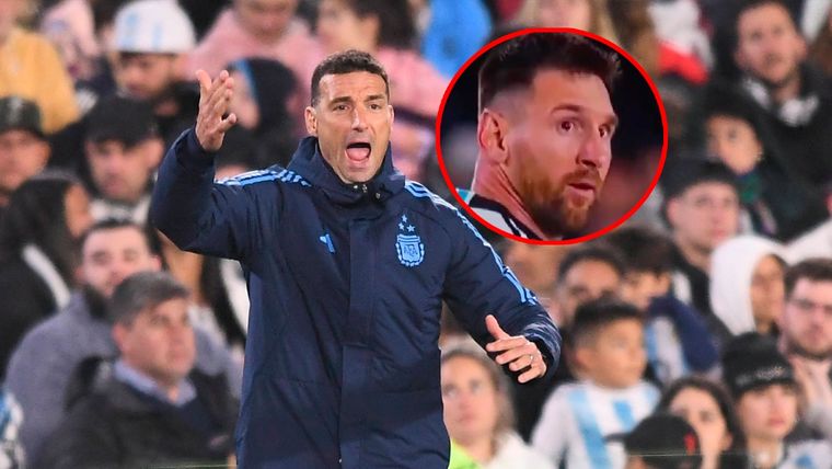 Scaloni y una tajante respuesta sobre el casi escupitajo a Messi Foto: Télam