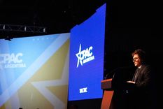 Javier Milei en la CPAC celebrada en Argentina a fines de 2024.