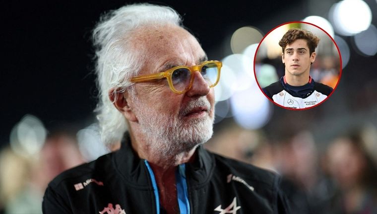 Flavio Briatore, asesor ejecutivo de Alpine, hizo un comentario con humor sobre el trabajo de Colapinto. Foto: @AlpineF1Team y @FrancoColapinto