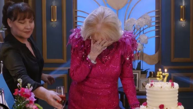 Las lágrimas de Mirtha Legrand en el programa de hoy. / Captura El Trece