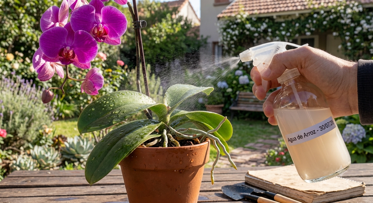 El truco para potenciar el crecimiento de tus orquídeas en casa.&nbsp;