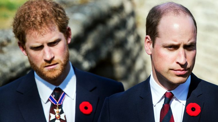 Harry y William. Foto: Getty Images