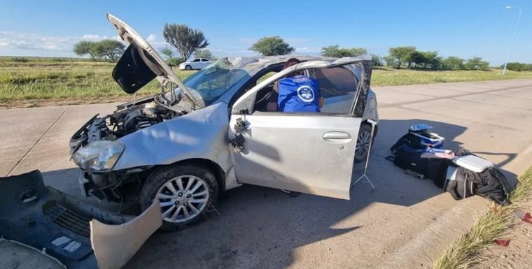 Vuelco en San Luis Foto: El Chorrillero