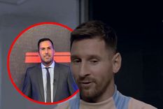 Messi en la entrevista con Arevalo. Foto: Captura