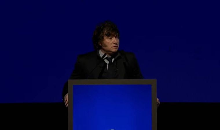 Javier Milei expuso en Rosario