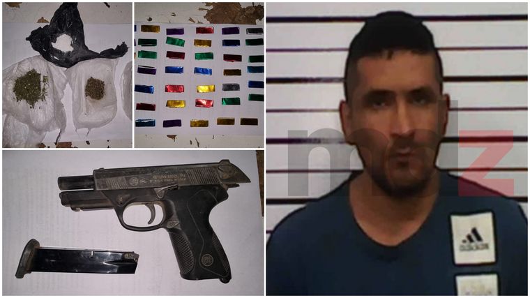 El Polilla Cortéz Robles cayó durante los allanamientos en Guaymallén. 