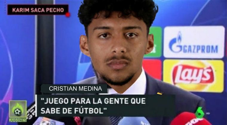 Medina convirtió el segundo gol de su equipo.