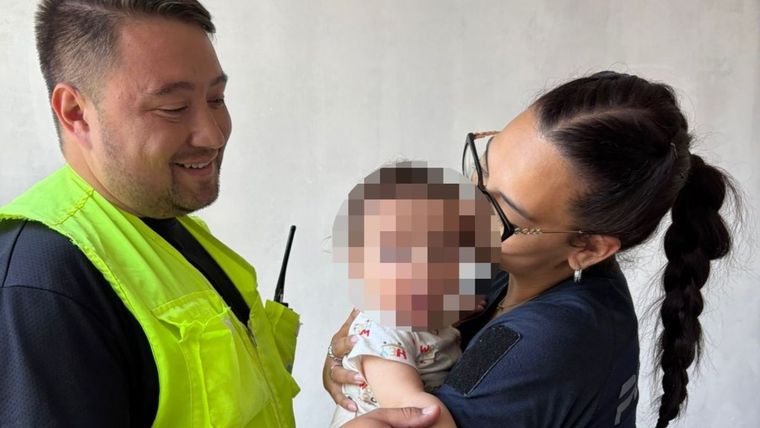 Los preventores junto al menor encerrado en Ciudad.