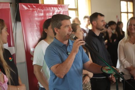 El presidente de la UCR, Peti Lombardi, encabezó el acto. El presidente de la UCR, Peti Lombardi, encabezó el acto.