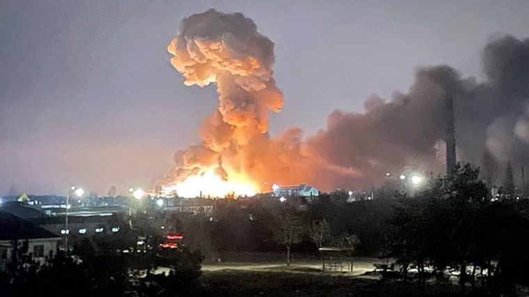 Uno de los estallidos registrados. Foto: Cnn.