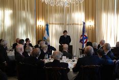 Javier Milei almorzó en el Jockey Club