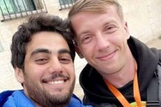 Saif Abu Taha (izq.) con Damian Sobol (der.), dos de las víctimas mortales Foto: BBC