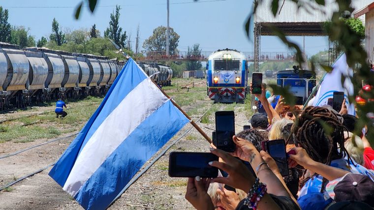 El tren llegando a la estación Foto: Trenes Argentinos