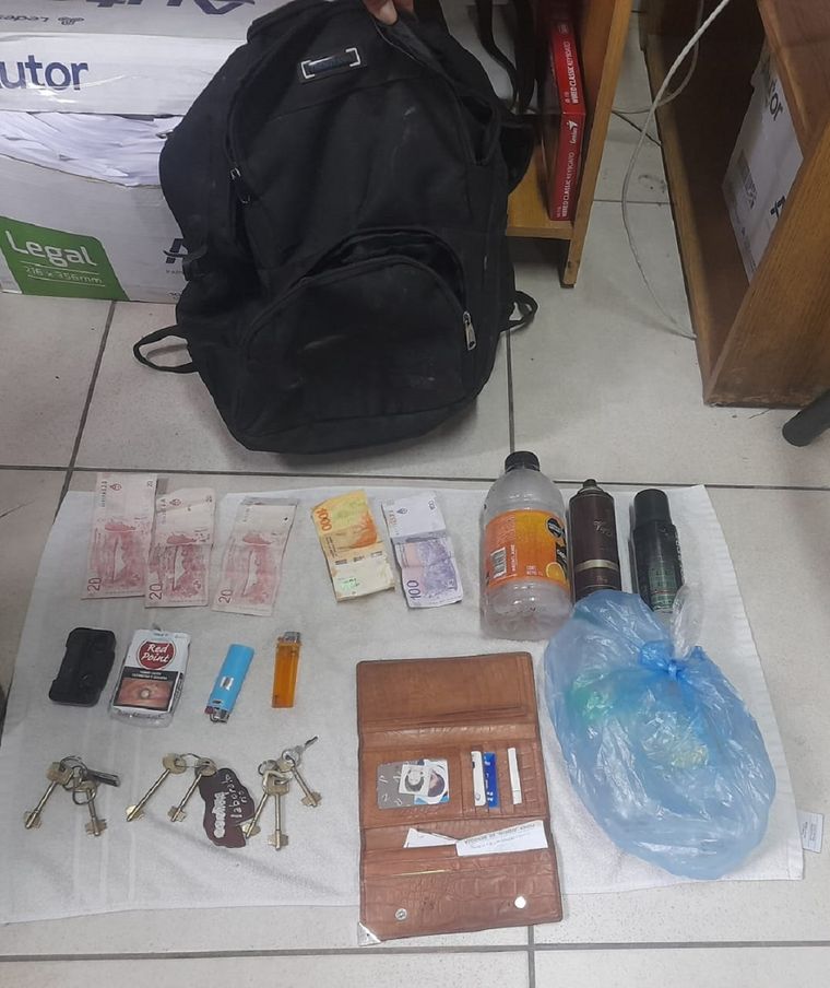 Parte de los objetos robados por los acusados en Las Heras Foto: Ministerio de Seguridad