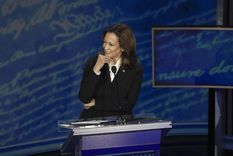 Harris estuvo muy bien en el debate. Foto: EFE