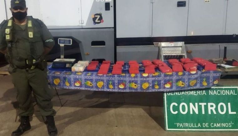 La droga fue secuestrada por Gendarmería