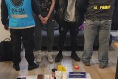 Los agentes secuestraron 22 bolsas de tussi, 82 pastillas de éxtasis, 40 ml de ketamina y 38 gramos de MMDA Foto: NA