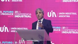 El ministro de Economía, Luis Caputo, en la UIA. El ministro de Economía, Luis Caputo, en la UIA.