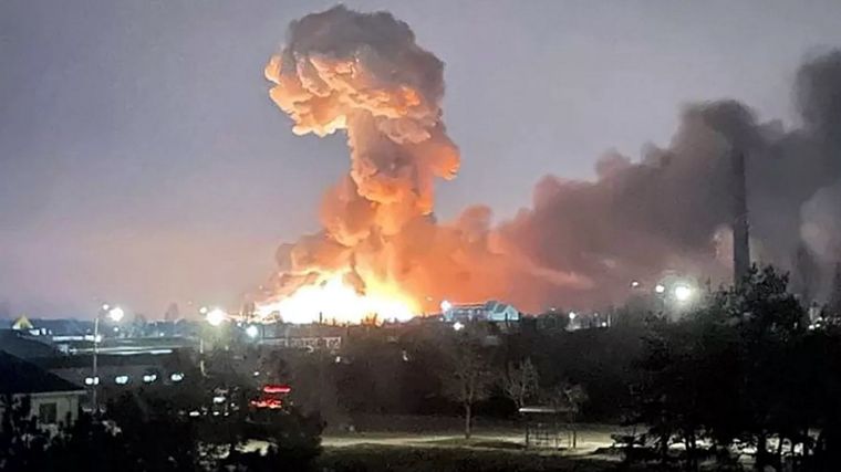 Bombardeo en Kiev. Foto: DAra.