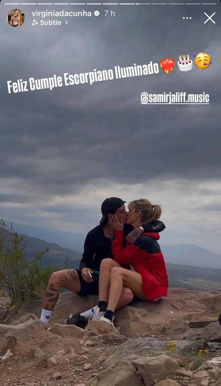Virginia con su supuesta pareja. Créditos: Instagram Virginia con su supuesta pareja. Créditos: Instagram