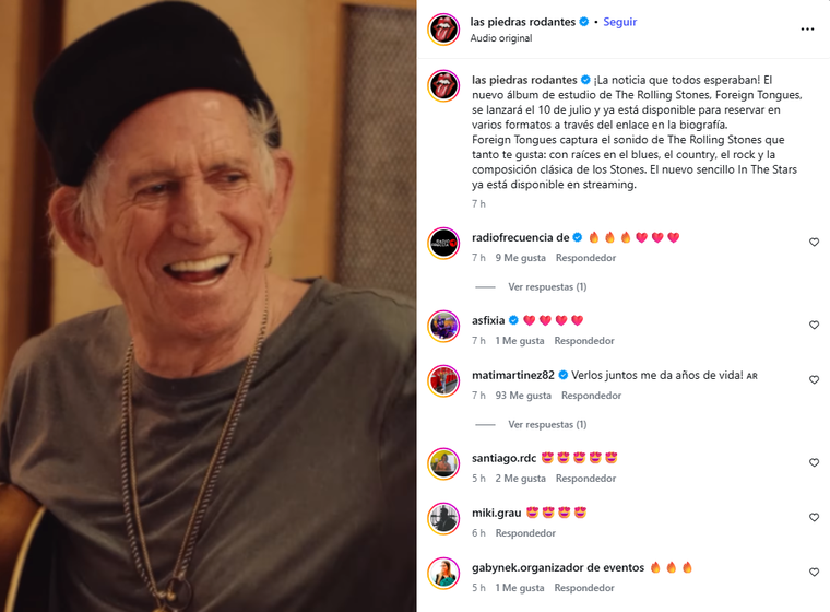 Así anunció la banda su nuevo proyecto. Así anunció la banda su nuevo proyecto.