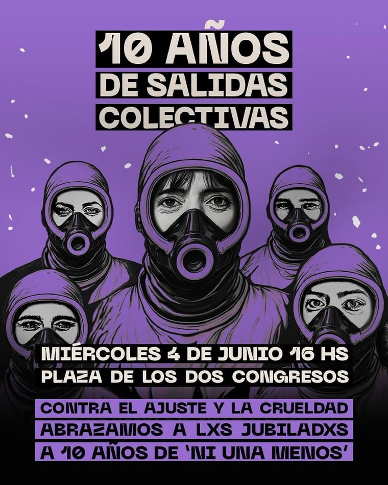 Se cumplen 10 años de la primera marcha de Ni Una Menos. Se cumplen 10 años de la primera marcha de Ni Una Menos.
