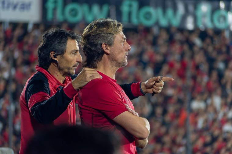 Mariano Toedtli junto a Heinze, en Newell's. Mariano Toedtli junto a Heinze, en Newell's. 