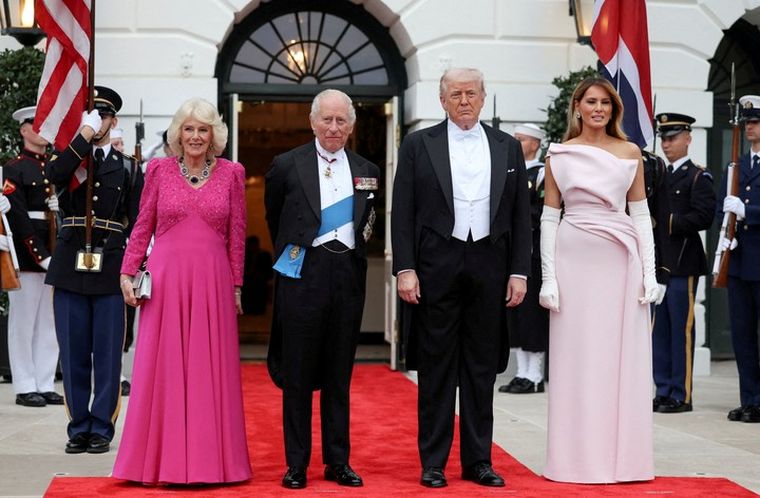Inicio de la cena de Estado en la Casa Blanca. Inicio de la cena de Estado en la Casa Blanca.