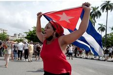 Manifestantes lideraron una de las mayores protestas en Cuba en las últimas décadas Foto: GETTY IMAGES