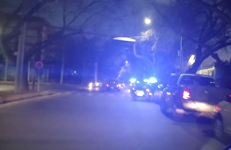 El operativo policial en el Parque Central. El operativo policial en el Parque Central. 