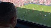 Chiqui Tapia viendo el partido de Lionel Messi, que ganó la MLS. Chiqui Tapia viendo el partido de Lionel Messi, que ganó la MLS.