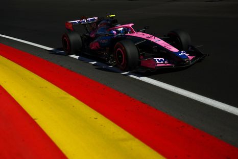 Colapinto, durante la FP3.