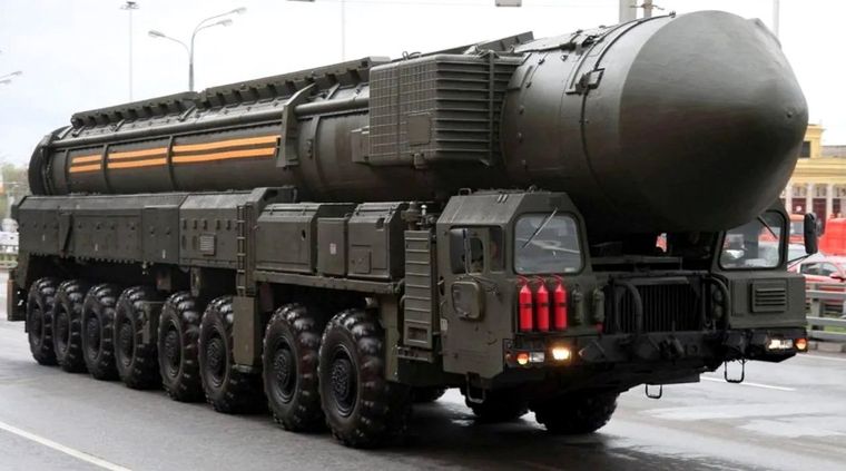 El Satán II puede portar ojivas nucleares. Foto: almayadeen