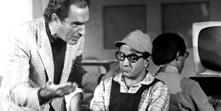 Juan Carlos Calabró y Jaime Cohen en la cómica dupla de padre e hijo en Calabromas. Foto: (Imdb)