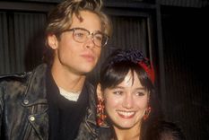 Brad Pitt y Jill Schoelen, su primera novia.