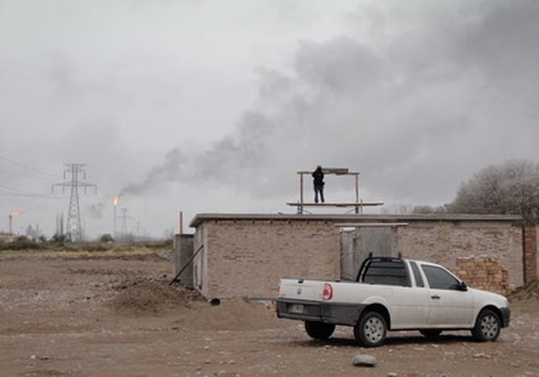 Hornos crematorios, vista hacia el Oeste.
