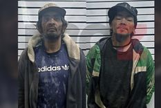 Los dos sospechosos aprehendidos.