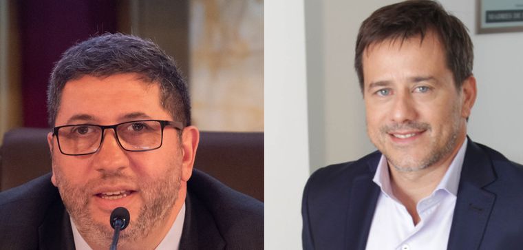 Olmos y Recalde, los referentes del peronismo del futuro que ve Valdés. Foto: Archivo Olmos y Recalde, los referentes del peronismo del futuro que ve Valdés. Foto: Archivo