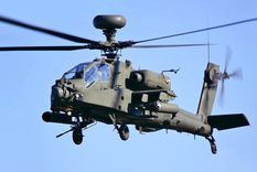 Uno de los helicópteros Apache que utiliza el Reino Unido
