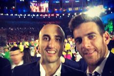 El tenista le agradeció a uno de los integrantes de la Generación Dorada. Foto: Instagram @delpotrojuan El tenista le agradeció a uno de los integrantes de la Generación Dorada. Foto: Instagram @delpotrojuan