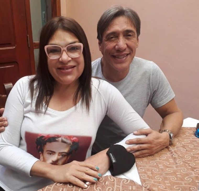 Fabián Gianola y Claribel Medina