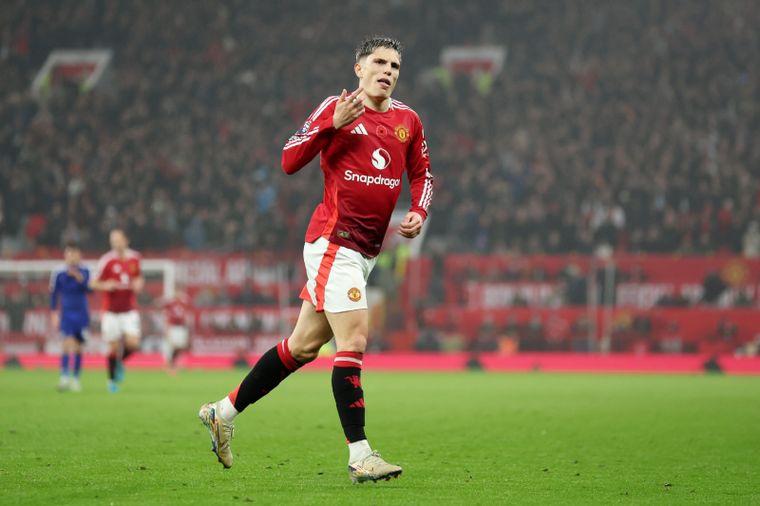 Garnacho habló sobre su presente en la Selección argentina. Foto: @ManUtd