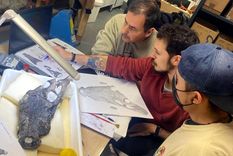 El fósil está siendo estudiado en Portugal por los paleontólogos. Foto: Efe.